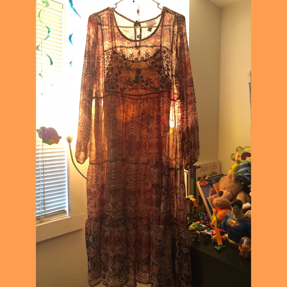 Boho Sheer Maxi Dress